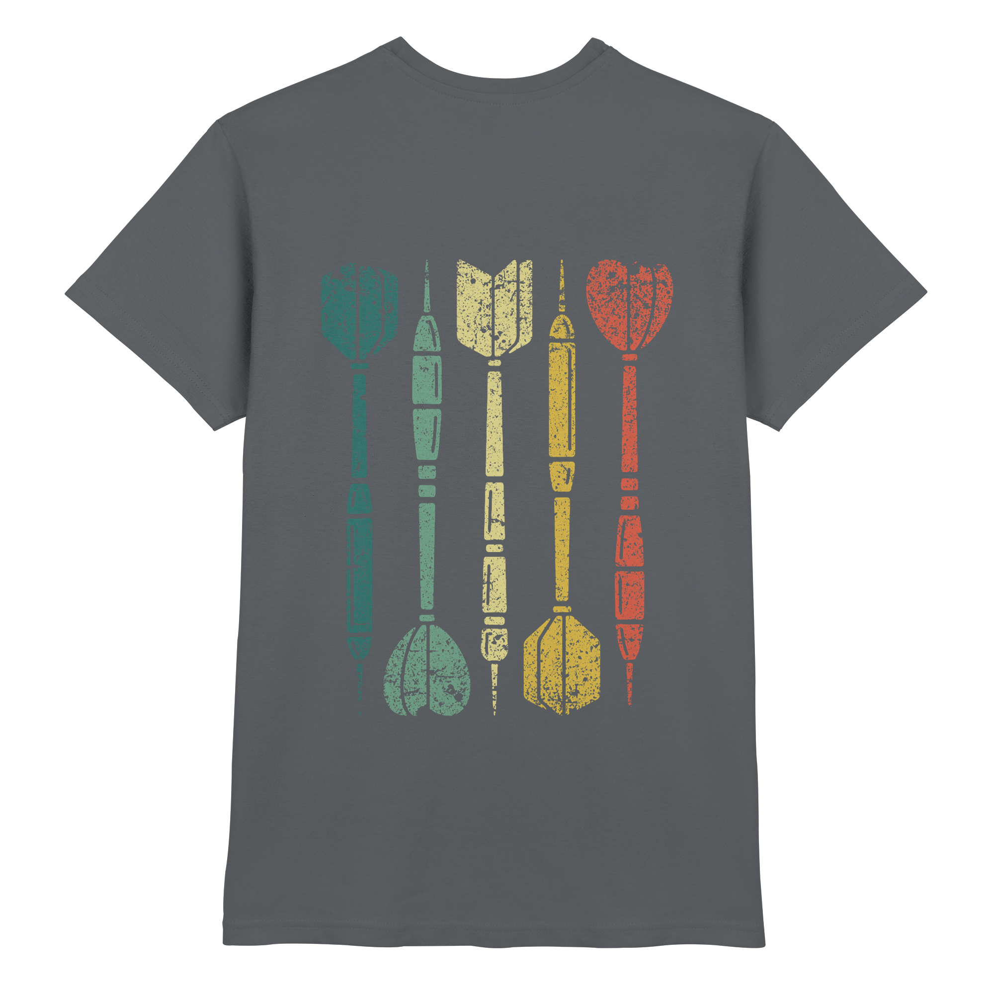 Dartpfeile mehrfarbig Backprint - T-Shirt
