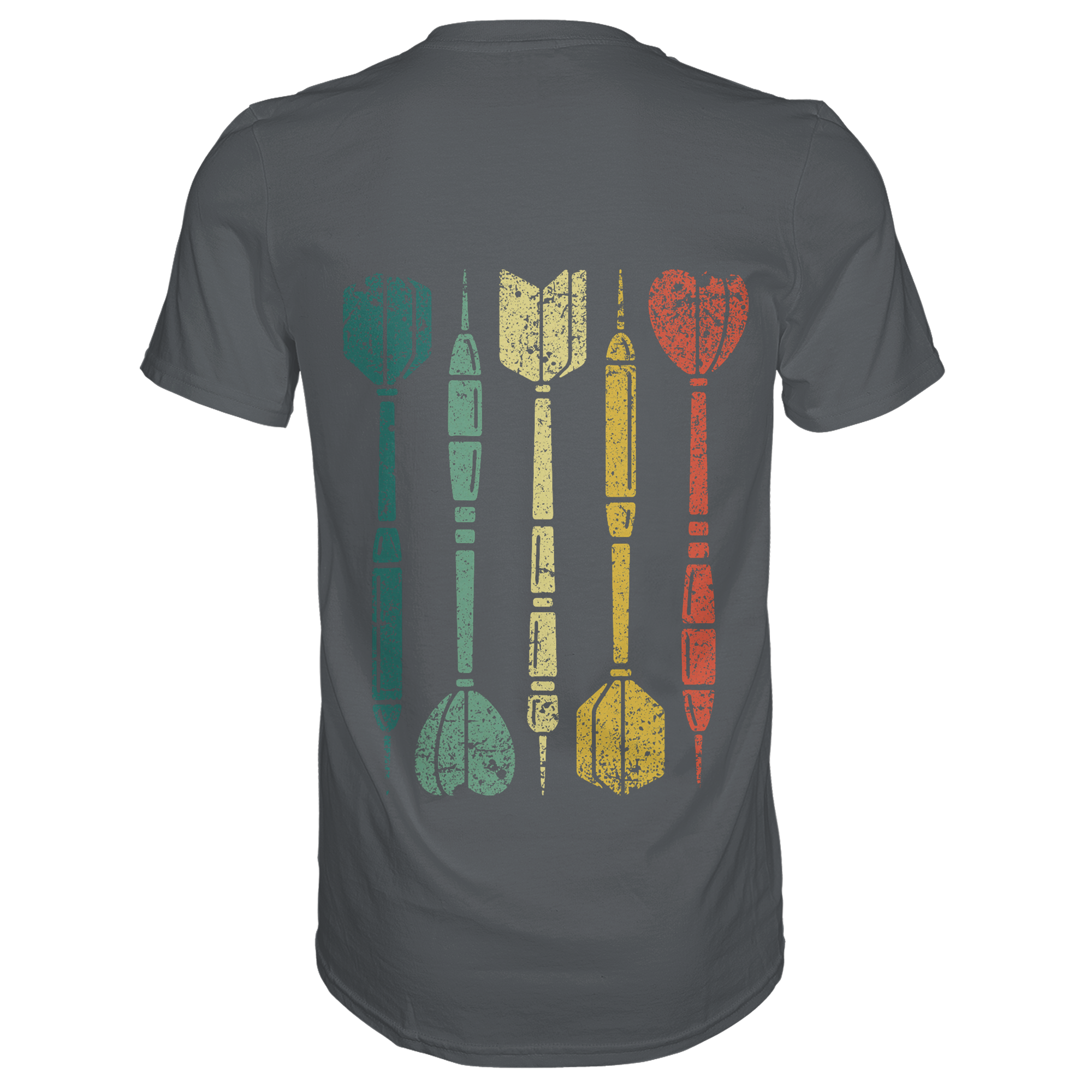 Dartpfeile mehrfarbig Backprint - T-Shirt