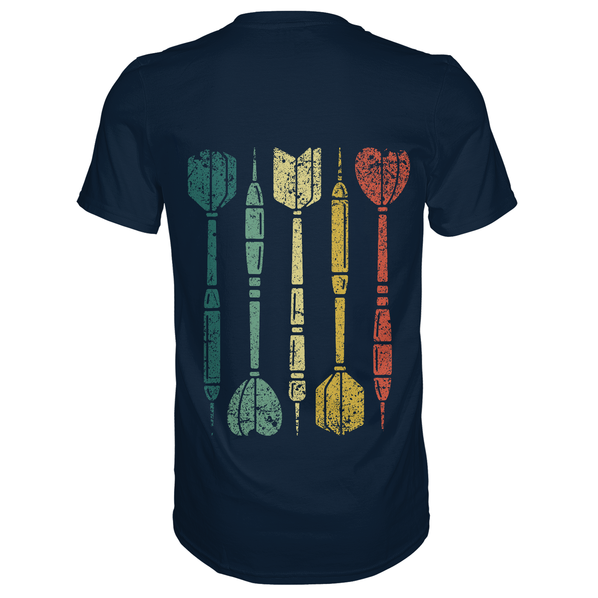Dartpfeile mehrfarbig Backprint - T-Shirt