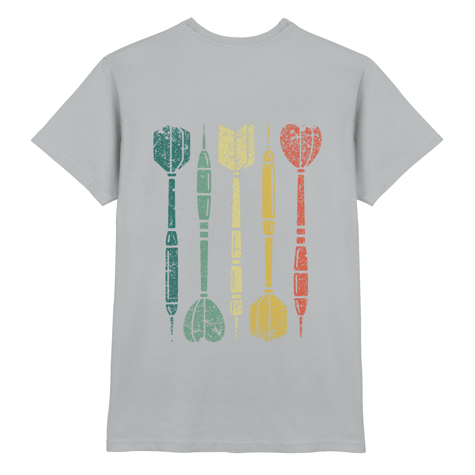 Dartpfeile mehrfarbig Backprint - T-Shirt