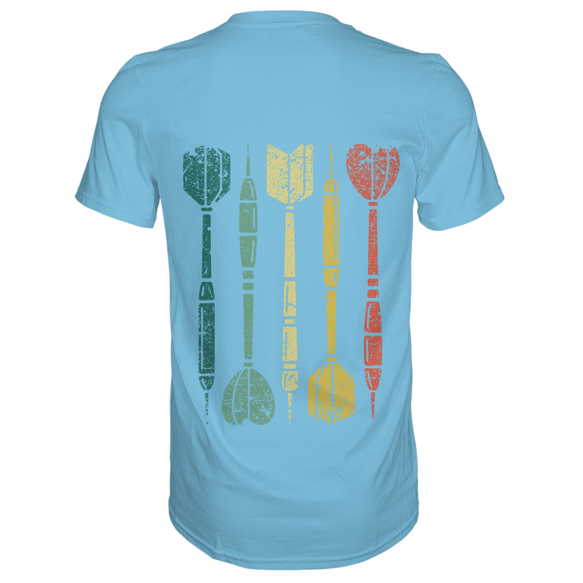 Dartpfeile mehrfarbig Backprint - T-Shirt