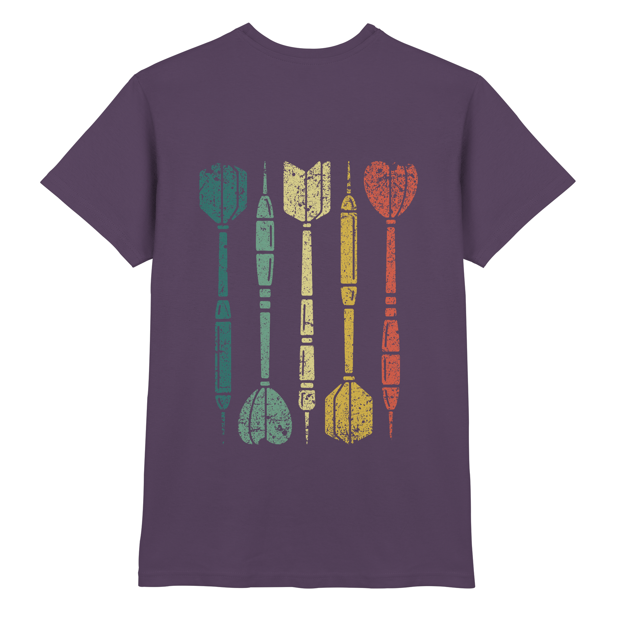 Dartpfeile mehrfarbig Backprint - T-Shirt