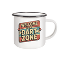 Welcome to my Dartzone - Emaille Tasse