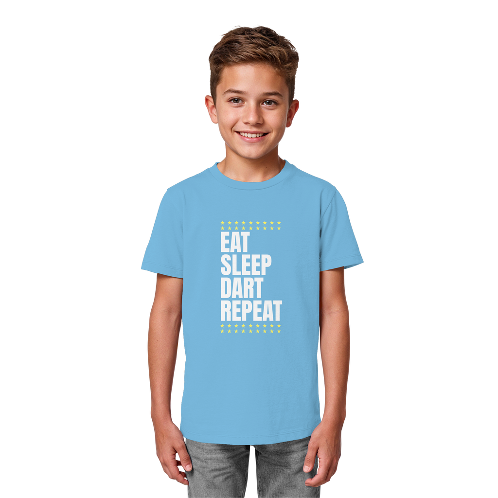 Eat Sleep Dart Repeat - Kids  T-Shirt
