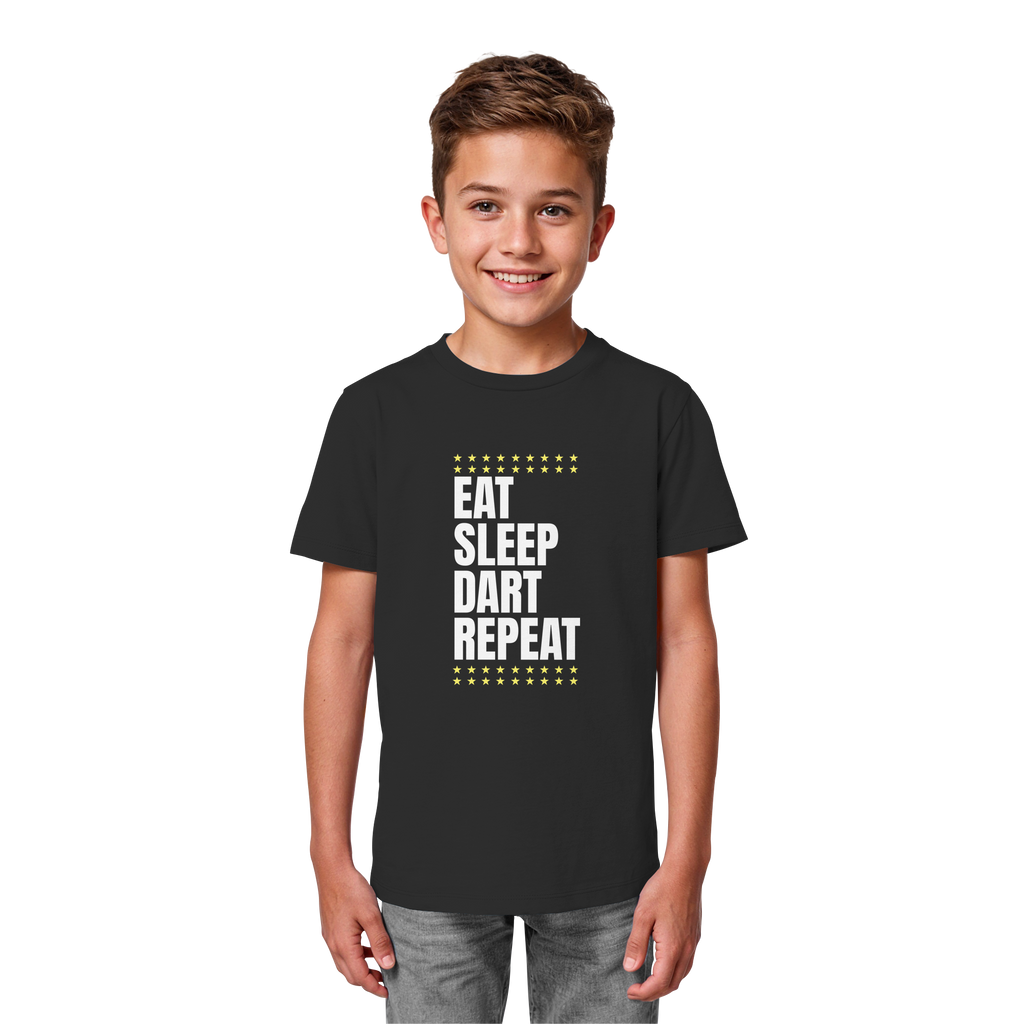Eat Sleep Dart Repeat - Kids  T-Shirt