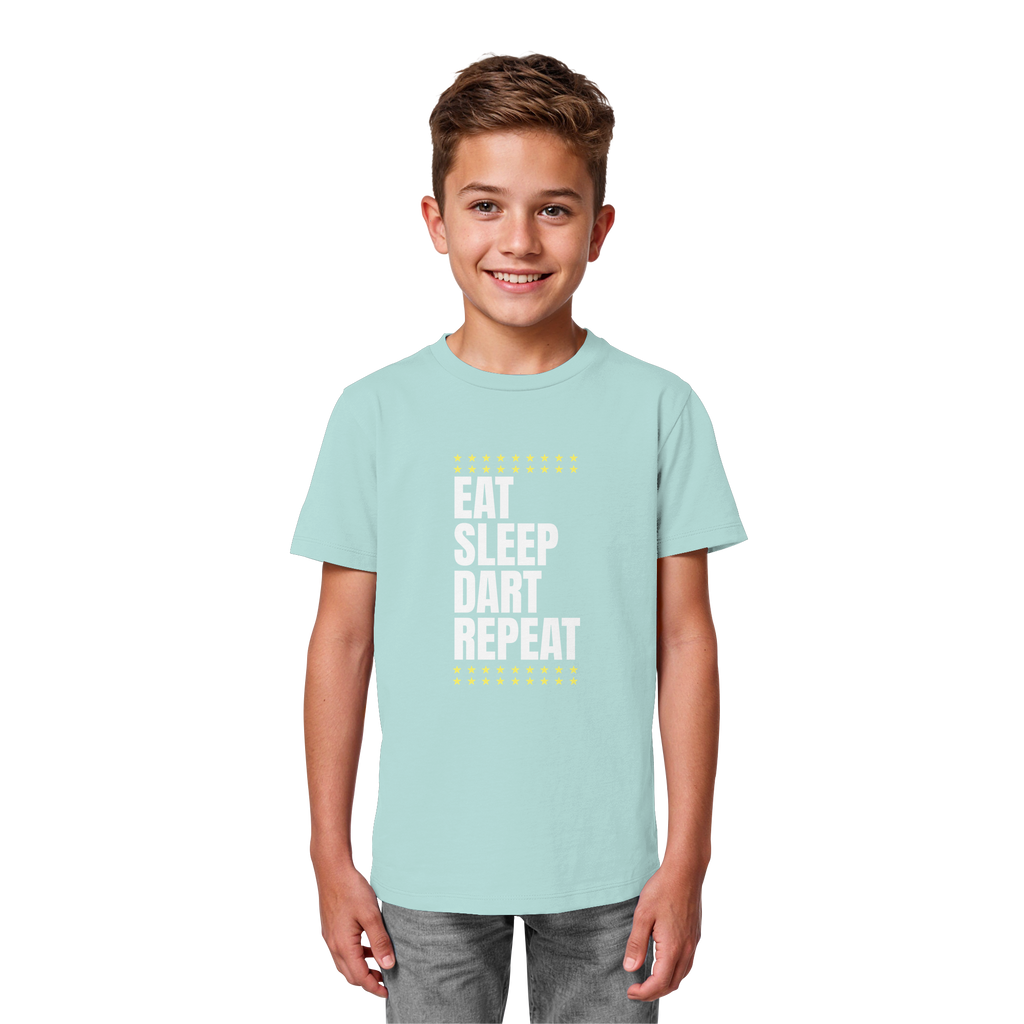 Eat Sleep Dart Repeat - Kids  T-Shirt