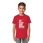 Eat Sleep Dart Repeat - Kids  T-Shirt